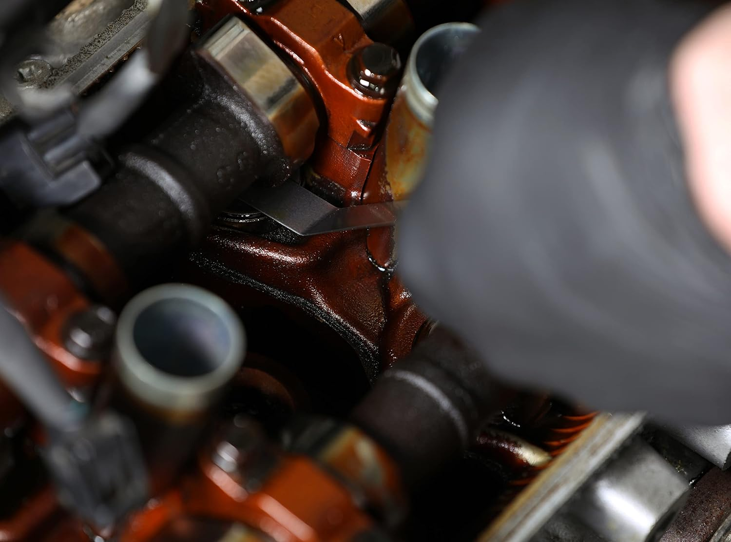 ARES 11042-2-Piece Tapered Feeler Gauge and Offset Feeler Gauge Set - Tapered Gauge Has 32 Dual-Marked SAE & Metric Sizes - Offset Has 16 Dual-Marked Sizes - Precisely Measure Mechanical Clearances image number 2