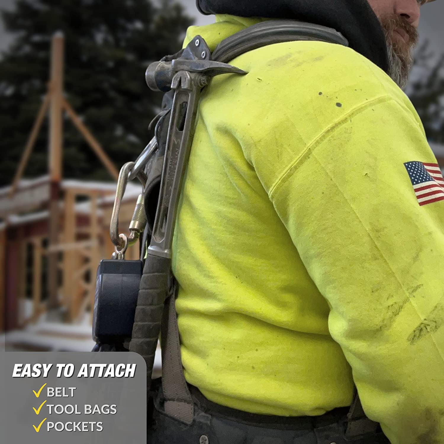 Magmaster | Magnetic Tool Holder - Strong Clip-On Belt Magnet Holster for Screws, Nails, Hammer, Sockets, Pliers, Screw Driver, Trowel, Drill Bit, Wrench, or Any Magnetic Tools and Hardware image number 2