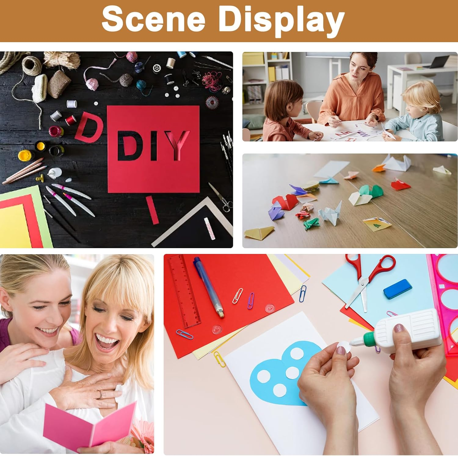 100 Sheets 20 Assorted Colors Cardstock Scrapbooking Paper, 92Lb Heavyweight Card Stock A4 Colored Paper for Birthday Decorations, Cards Making, Greeting Cards, Wedding Invitations image number 2