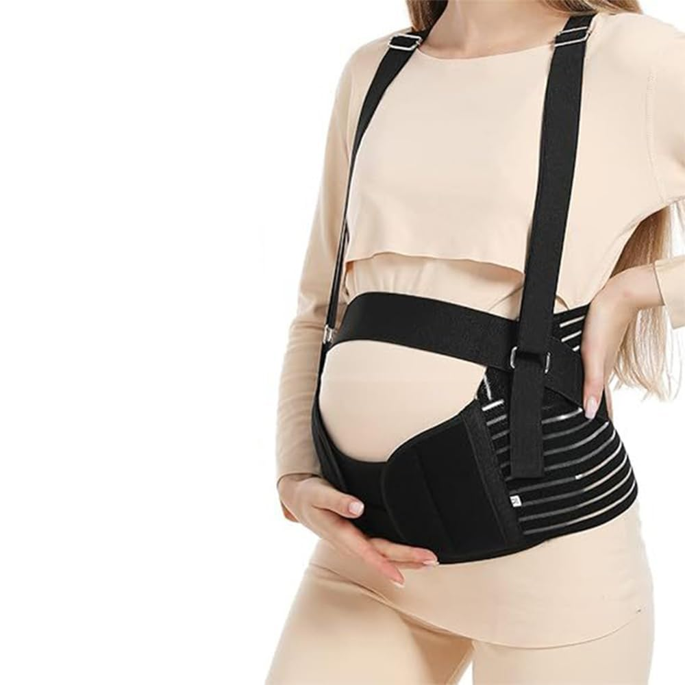 Breathable Abdominal Binder/Prenatal Maternity Belt ，Maternity Belt Wrap & Adjustable Belly Band ，Maternity Support Belt,Suitable for Mid Pregnancy and Postpartum image number 4