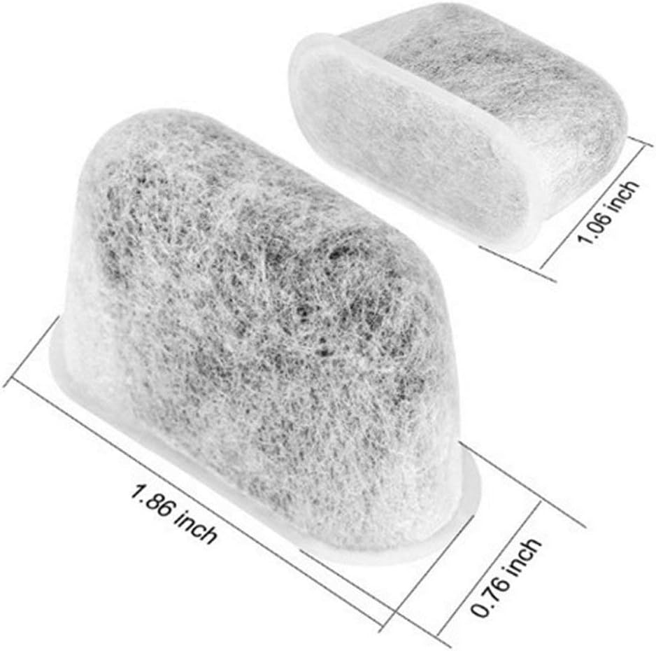 Water Filters Disposable Charcoal Replacement Coffee Machines Filter Non-Woven Charcoal Activated Carbon - Pack 6