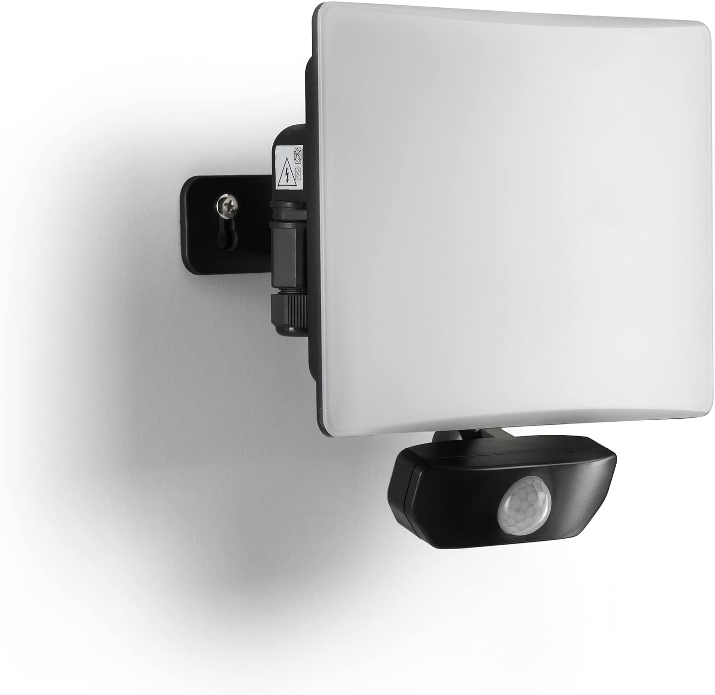 Auraglow 50W 4200Lm Full Screen Slimline LED Security Motion Sensor PIR Flood Light Black Outdoor Wall Lamp image number 1