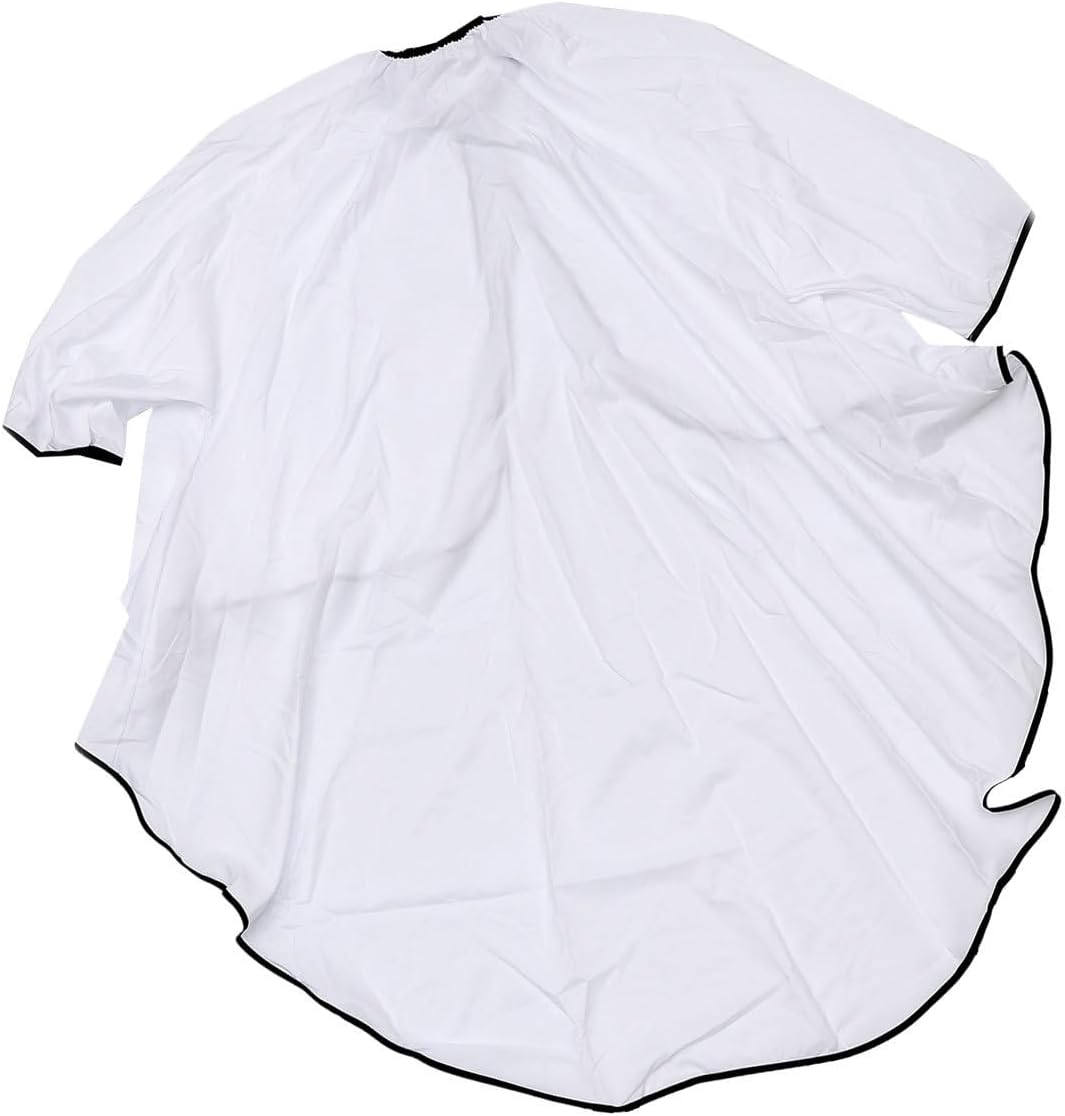 PACKOVE Waterproof White Hairdressing Cape with Sleeves, Extra Wide Hair Cutting Gown for Salon and Barber Shop Use image number 1