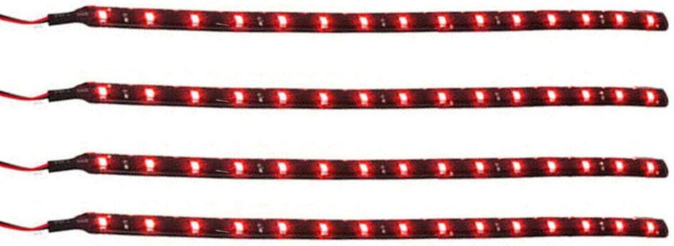 E Support Red 12V 15 Led 30Cm Car Flexible Waterproof Underbody Light Strip Pack of 4 - Purple image number 6