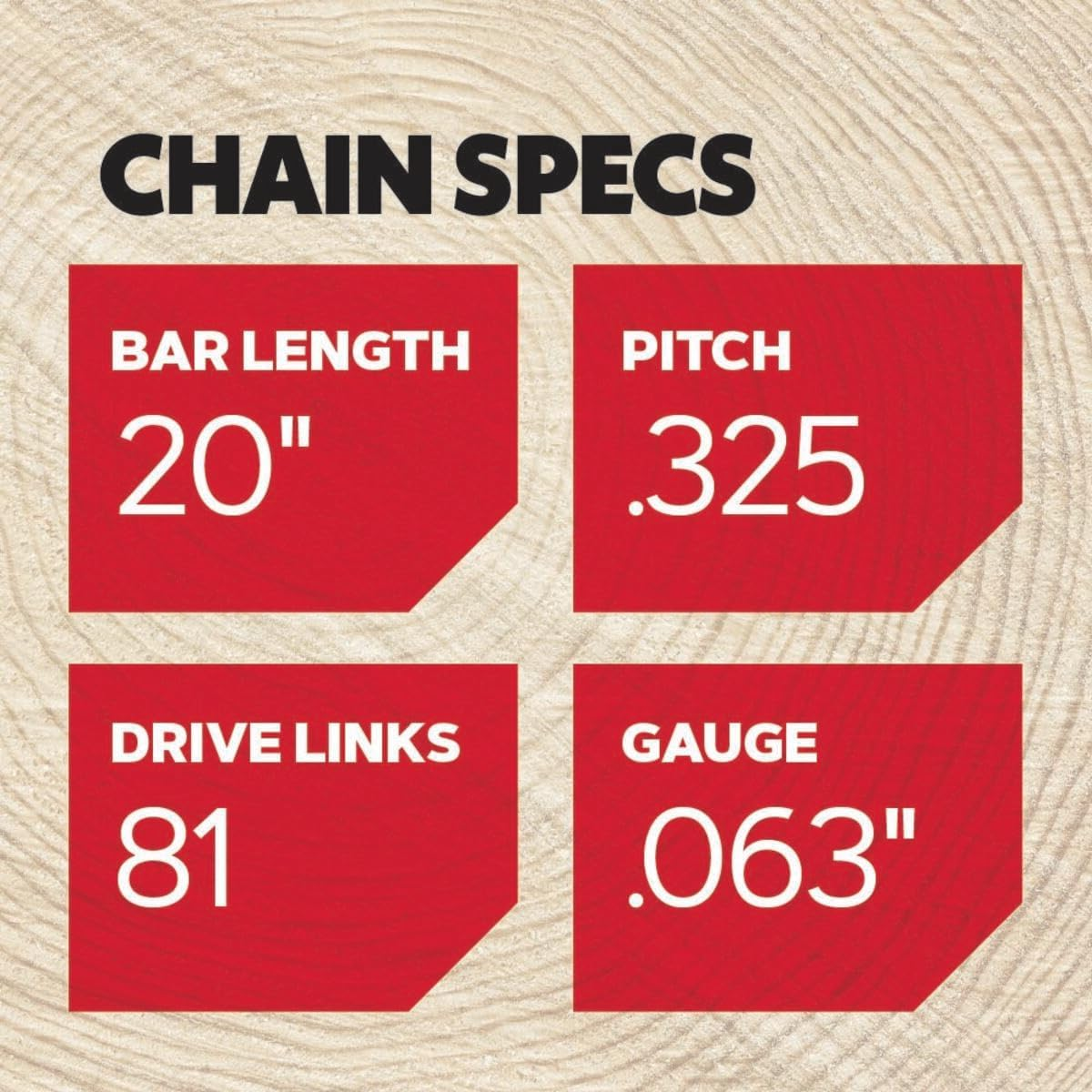 Oregon L81 Controlcut Chainsaw Chain for 20-Inch Bar, 81 Drive Links, Low-Kickback Chain, Fits Several Stihl Models Gray image number 6