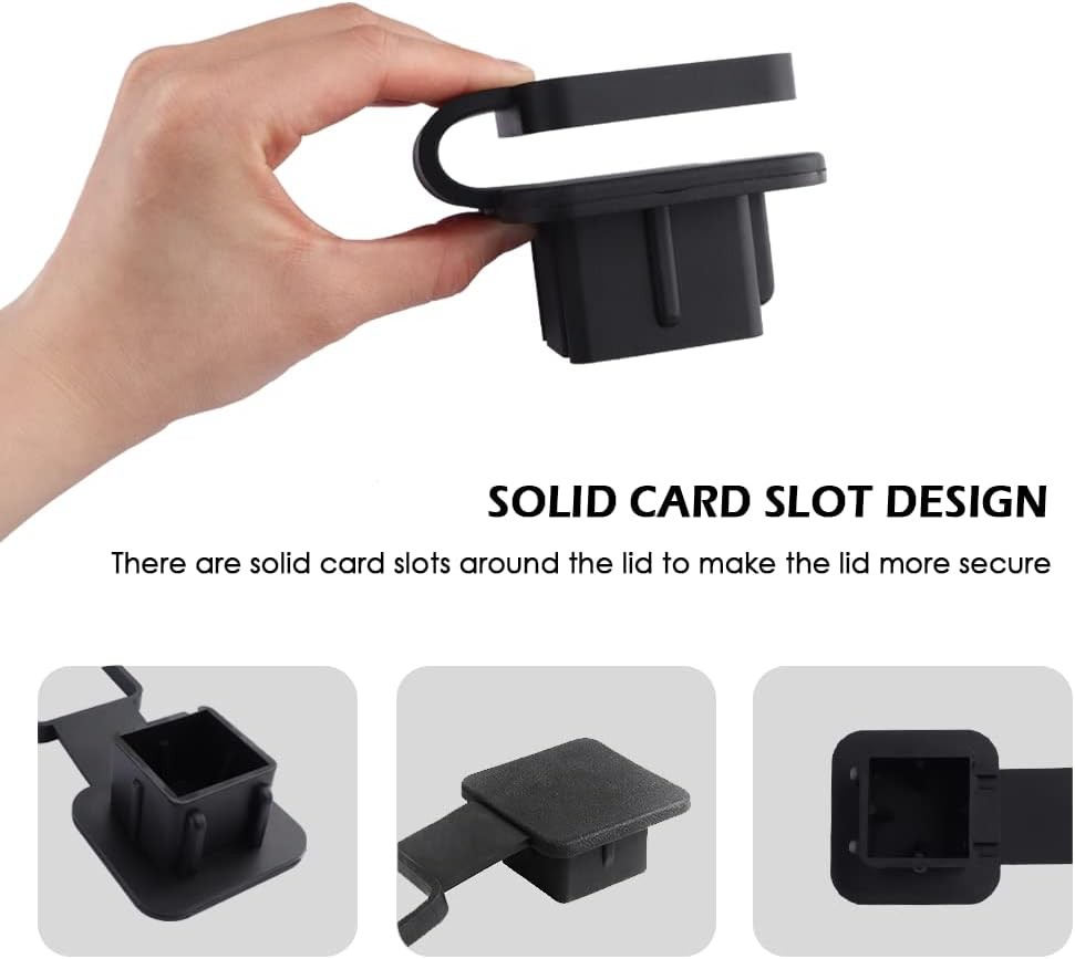 Universal Tow Hitch Cover Replacing 2&rdquo;Hitch - Rubber Dust Cap & Car Decorations - Trailer Hitch Cover Compatible with Toyota Ford Chevrolet Nissan Dodge Ram Class 3 III and 4 IV Receivers image number 5