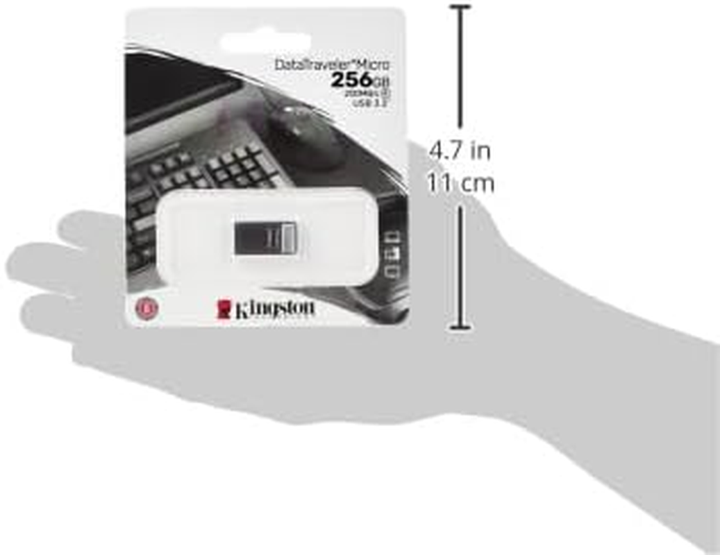 Kingston Datatraveler 256 GB 200Mb/S Read Micro USB 3.2 Flash Drive image number 2