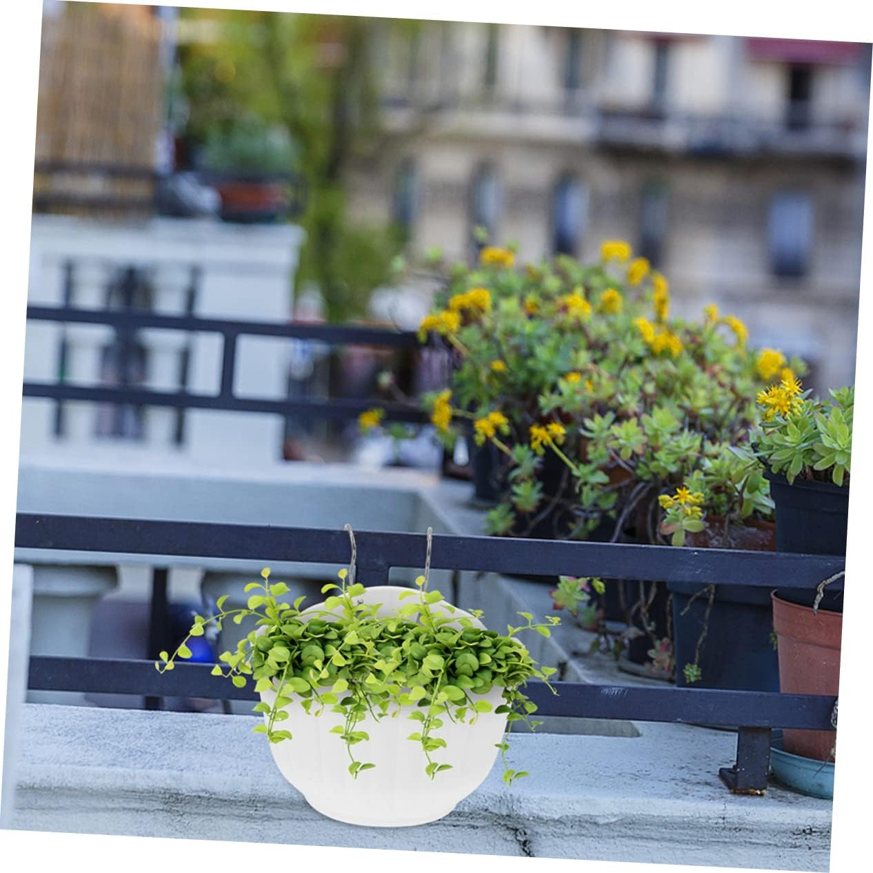 Toddmomy 3Sets Hanging Flowerpots for Home Decor Plastic Material Creative Design for Indoor Plants