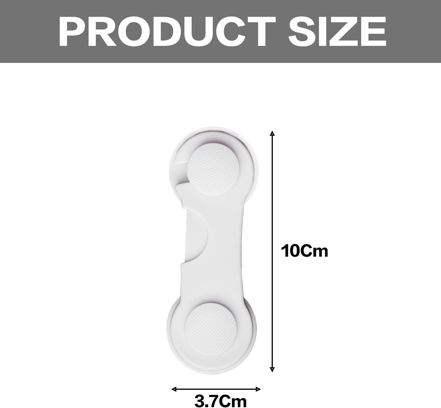 8-Pack Child Safety Locks for Cabinets, Drawers, Doors, Pantry, Wardrobe &ndash; No Drilling Required, Baby Proofing Cabinet Lock, Adhesive Strips image number 1