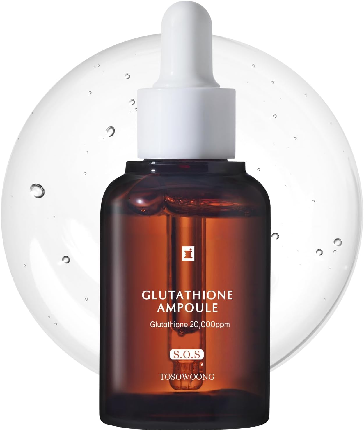 TOSOWOONG Glutathione Serum with 20,000Ppm Glutathione, Niacinamide and Hyaluronic Acid, Dark Spot, Improve Skin Elasticity, Revitalize Complexion, Korean Skincare, 30Ml, 1.01 Fl. Oz. image number 3