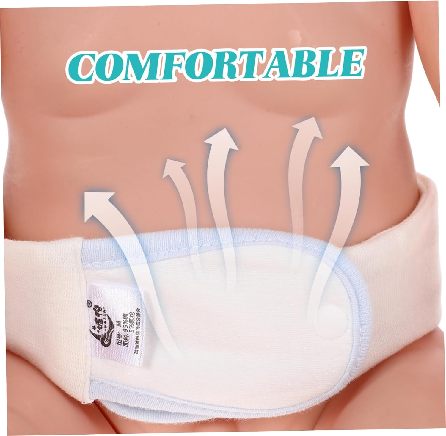 3Pcs Diaper Fixing Straps for Boy Girl Diaper Fastener Cotton Material for Nursing Supplies and Changing Scenarios image number 1