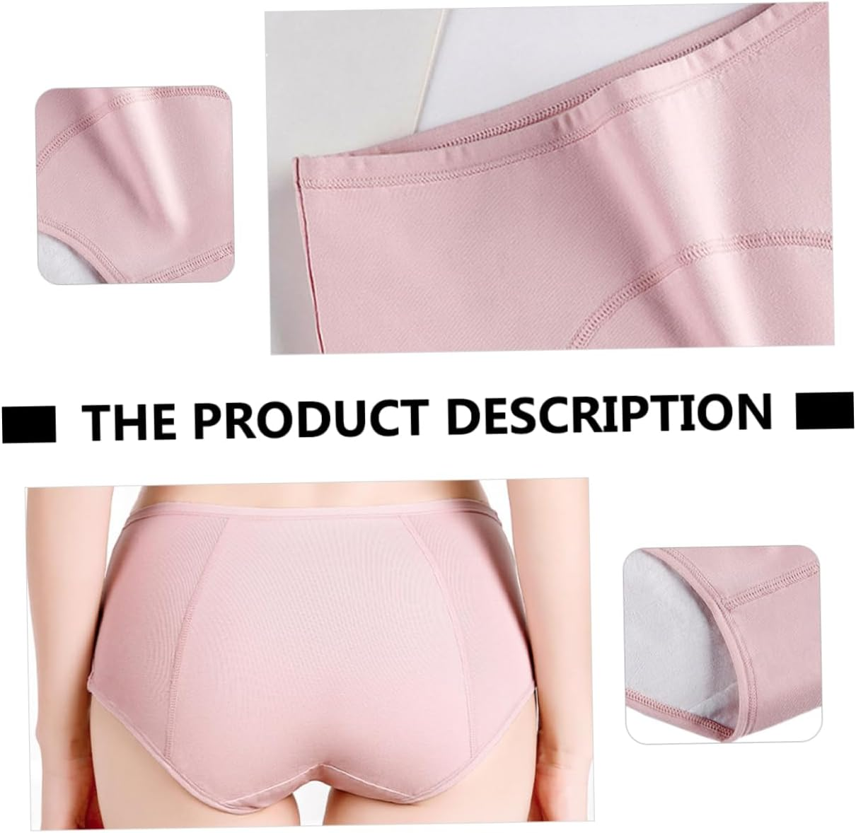 PACKOVE Leak Maternity Underwear Women Cotton Period Panties Mid-Waist Design Postpartum Briefs for Women