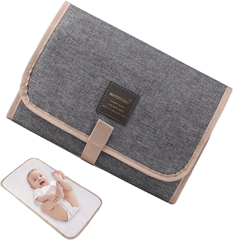 Full Body Portable Changing Pad,Baby Diaper Changing Mat Made Easy to Wipe Changing Pad for Travel or at Home Use, Lightweight and Foldable Mat That Perfectly Fits into Any Diaper Bag (Pink)