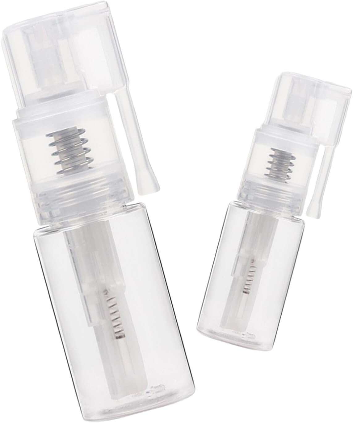 STOBAZA 2Pcs Clear Refillable Spray Bottles with Nasal Nozzle Medical Powder Dispenser Lightweight Pet for Travel and Daily Use image number 6