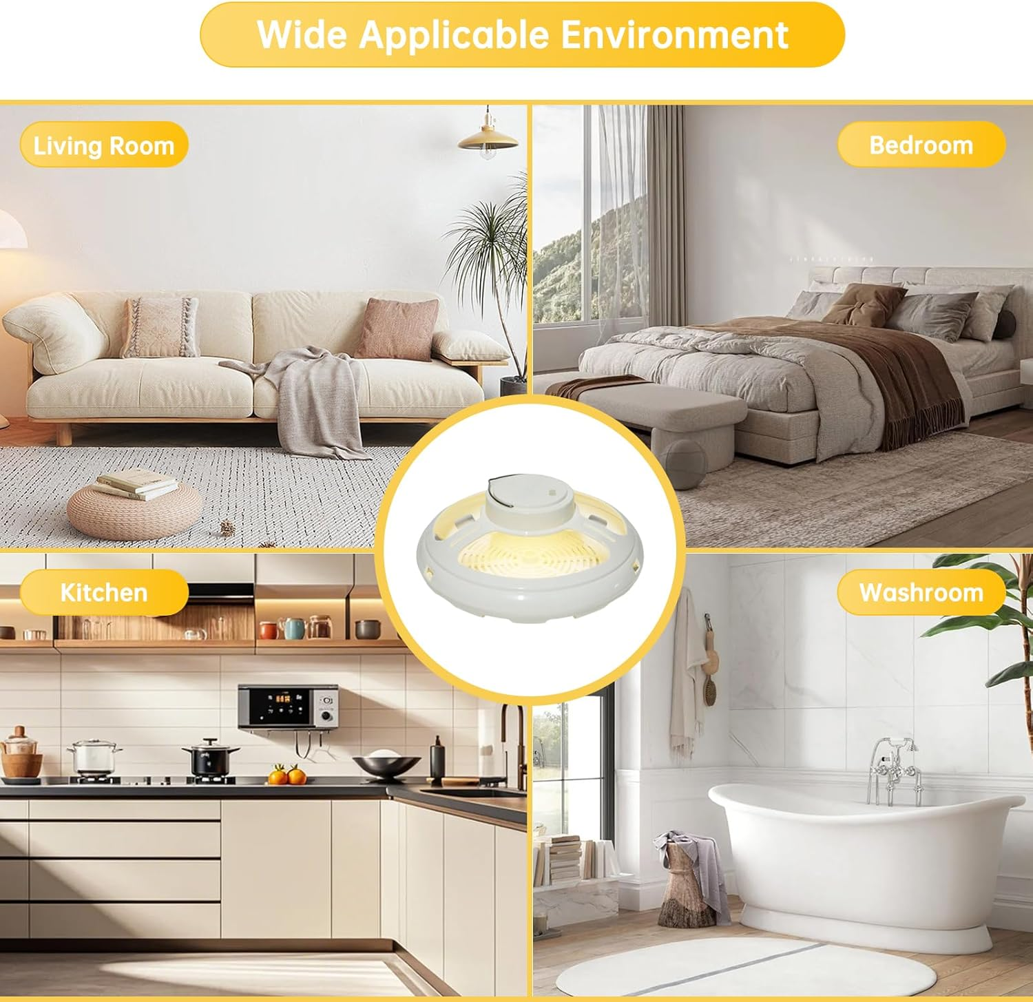 2 Packs Flea Traps for inside Your Home,Indoor Flea Light,Premium Traps with 4 Modes and 6 Sticky Pads, Sticky Flea Traps, for Houses, Homes, Friendly to Pets image number 2