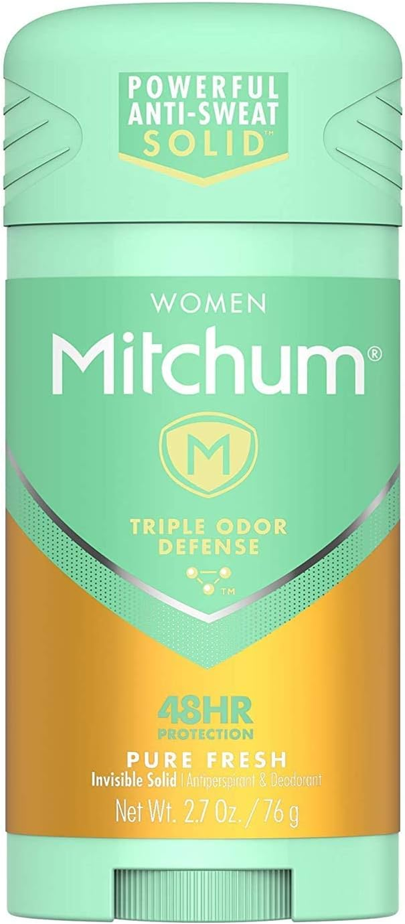 Mitchum Women Triple Odor Defense Invisible Solid 48HR Antiperspirant & Deodorant, Pure Fresh, 2.7 OZ - 6 Pack image number 5