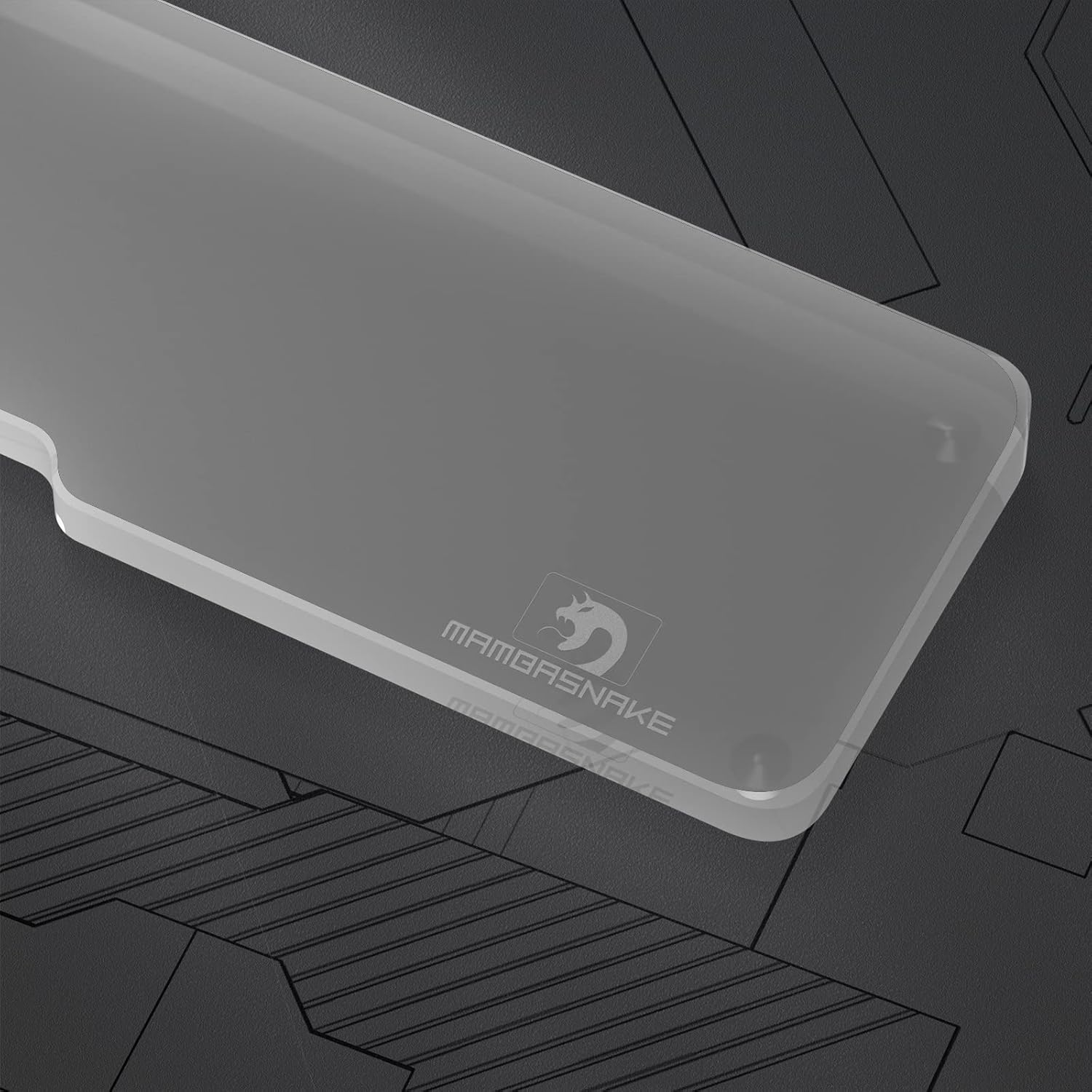 SELORSS Acrylic Keyboard Wrist Rest - Full Size 100% Keyboard- Mechanical Keyboards Ergonomic Palm for Computer Keyboard,Anti-Slip Base,Wrist Pad Laptop,Office & Home-Easy Typing White/Full-Size image number 4