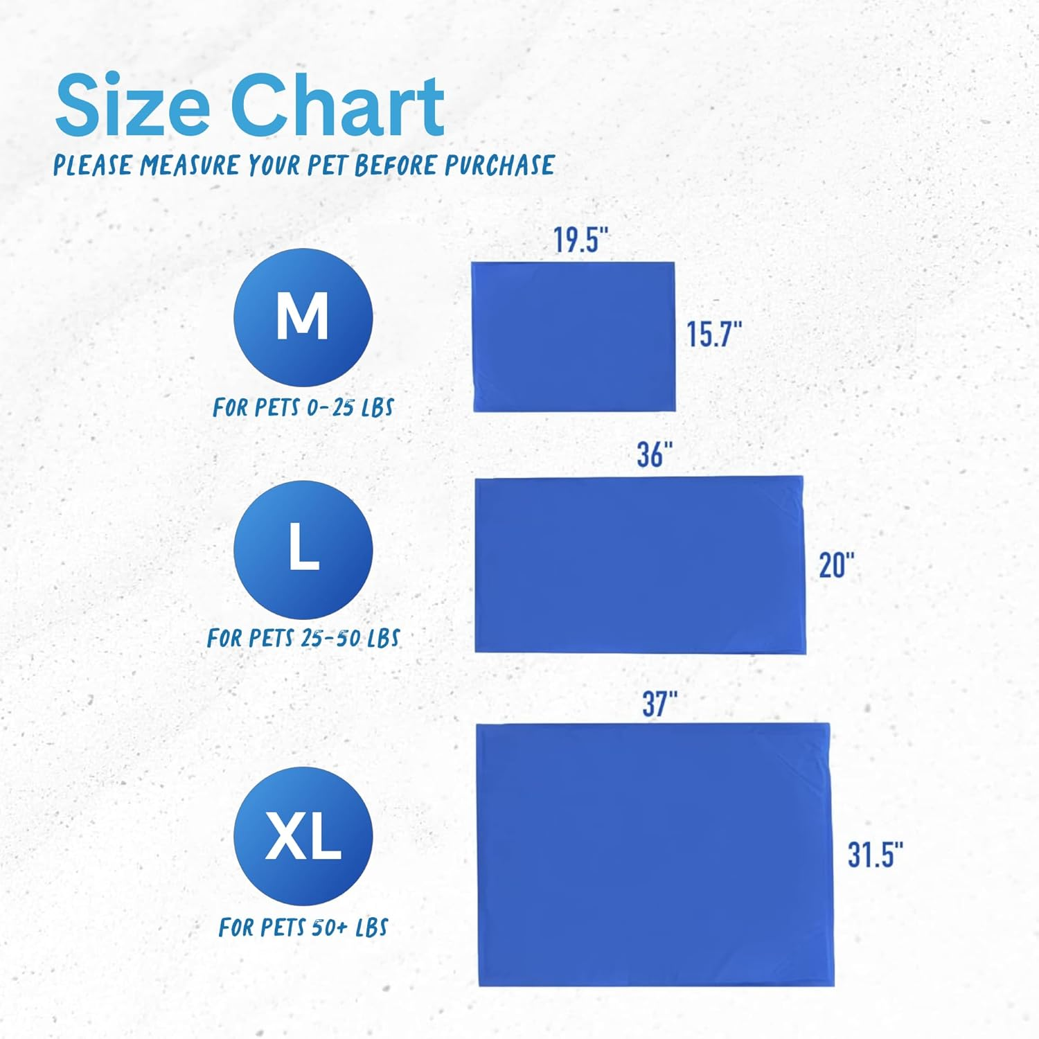 Chillz Cooling Mat for Dogs, Extra Large - Pressure Activated Gel Dog Cooling Mat - No Need to Freeze or Refrigerate This Cool Pet Pad - Keep Your Pet Cool, Use Indoors, Outdoors or in the Car image number 6