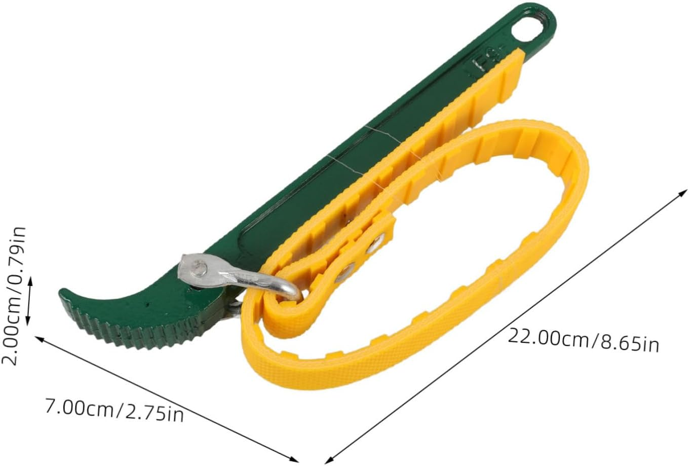 SEWOART Heavy Duty Oil Filter Strap Wrench Adjustable Non-Slip Spanner Wrench Portable Automotive Oil Filter Removal Tool for Passenger Cars and Trucks