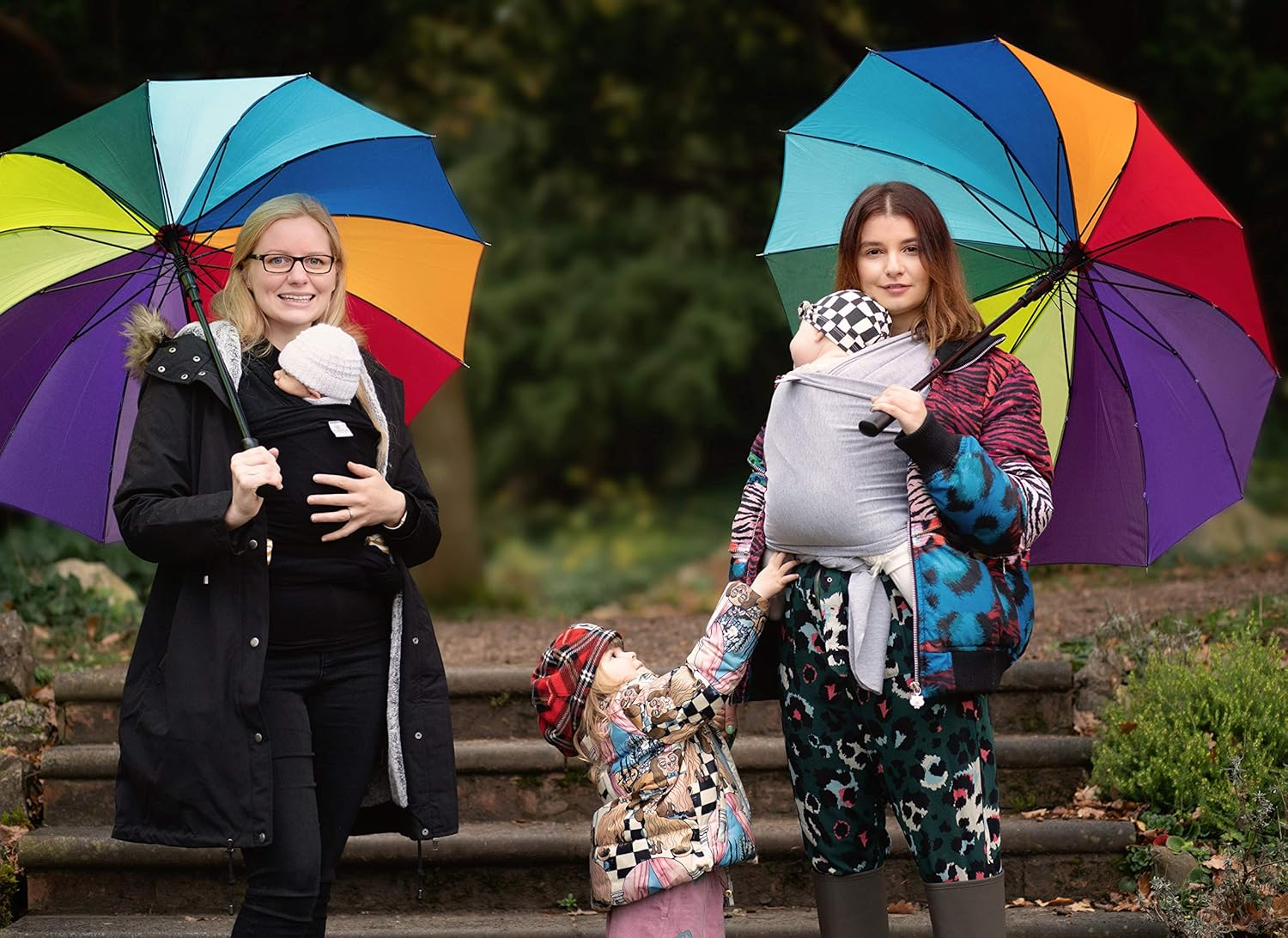 Daisygro Certified Organic Baby Wrap Carrier, GOTS Organic, Small/Medium or plus Size, Black or Grey, CPSC Safety Tested image number 3