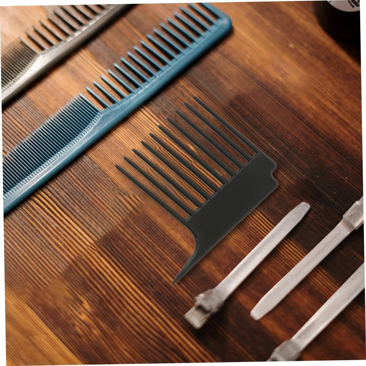 CIMAXIC 2Pcs Wide Teeth Comb Hairdressing Tool Double Sided Rat Tail Comb for Hair image number 4