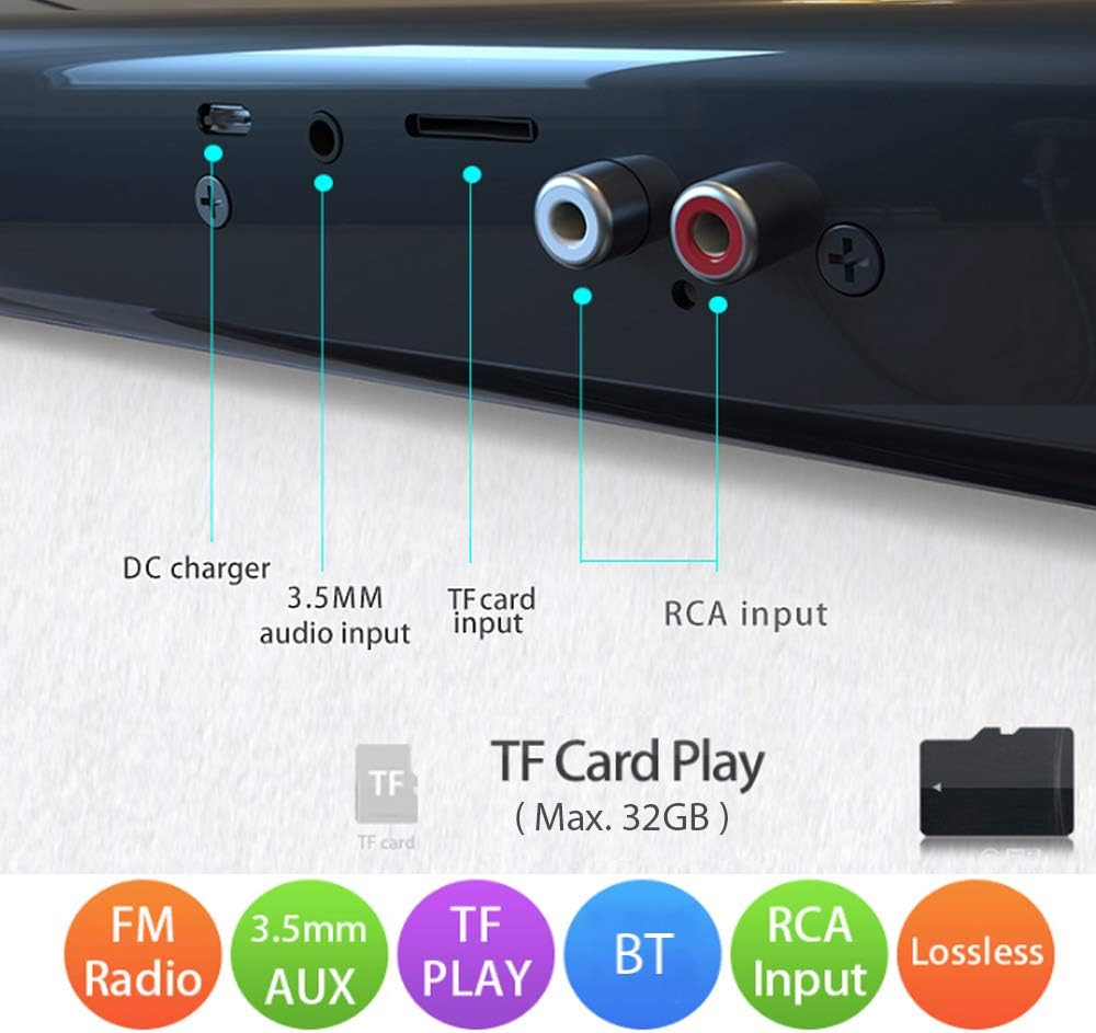 BT Sound Bar Wired & Wireless Stereo TV Soundbar Audio Speaker with Built-In Subwoofer Support Remote Control TF Card RCA FM for Tvs Gaming image number 6