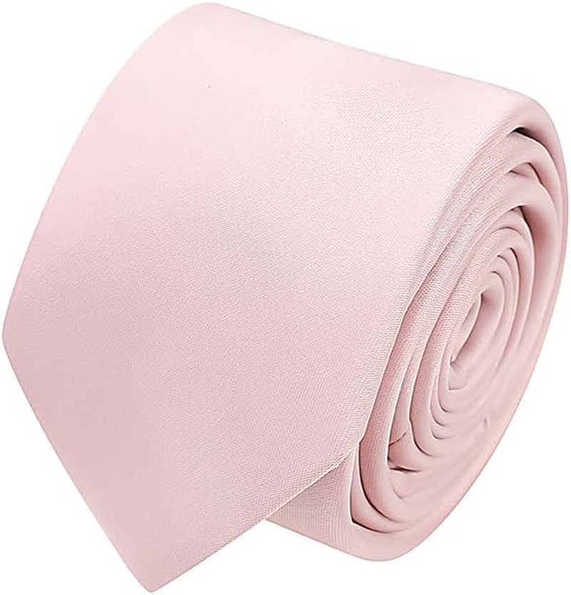 Jenson Samuel Shirts Mens Formal Premium Tie Hanky 100% Silk Set Striped Paisley Wedding Pocket Square/Handkercief & Tie Sets - Dusky Pink image number 7