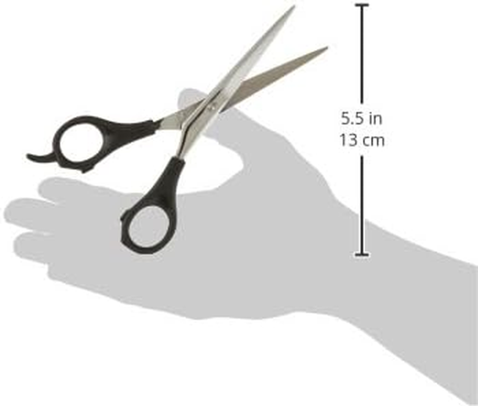 TAMSCO Bird Feather Scissor 6-Inch Plastic Handle Stainless Steel Plastic Molded Handles Beveled Edge Micro Serrated Blades Great for Grooming Bird Feathers image number 1