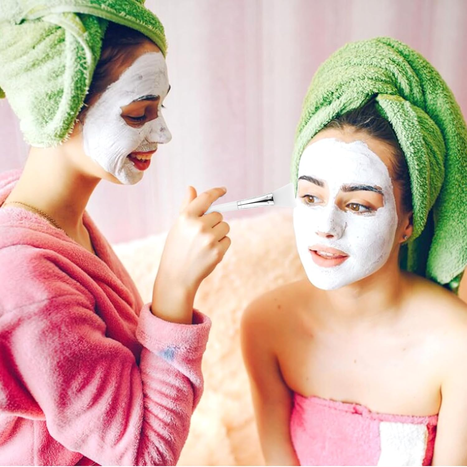 Pack of 5 Silicone Mask Brush, Mask Brush, Silicone Mud Mask Applicator Hairless Face Mask Brush Set, Flexible Masks Brush DIY for DIY Eye Mask Skin Care Eye Masks Cleaning Mask image number 3