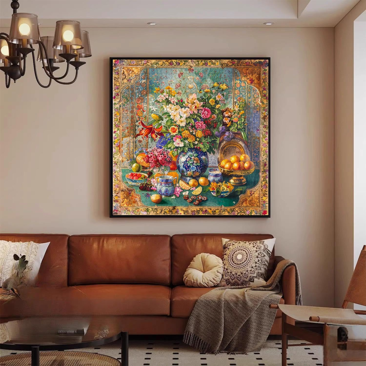 Jigsaw Puzzles for Adults 1024 Pieces, Interlock Perfectly Letter on Back No Dust, Home Decor Birthday Gift Toy for Men Women Elders Seniors, 1:1 Poster - Retro Story image number 3