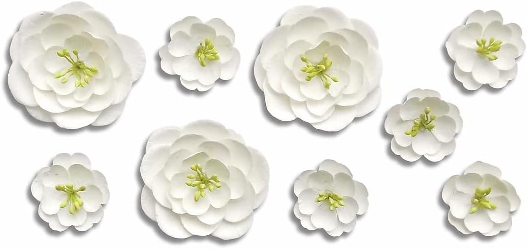 Roommates White Blossom Branch Giant Wall Decal with 3D Embellishments, Multicolour