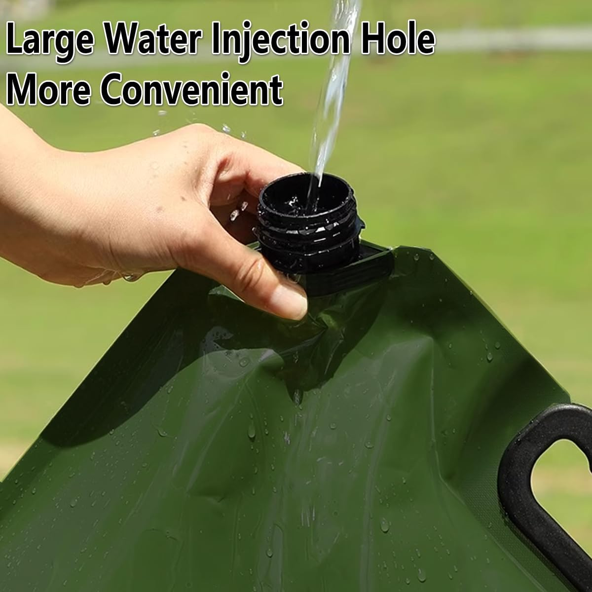 AIMALL 8L Foldable Outdoor Water Bag &ndash; Food Grade Portable Water Container with Swivel Spout, Large Capacity Camping Storage Bag for Car, Hiking, Travel, Emergency Use image number 5