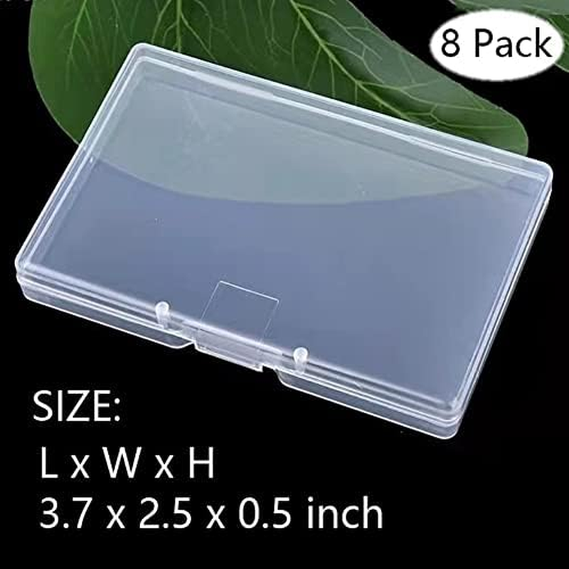 Business-Card-Holders, Transparent, 3.7 X 2.5 X 0.5IN(8 PCS), Compact