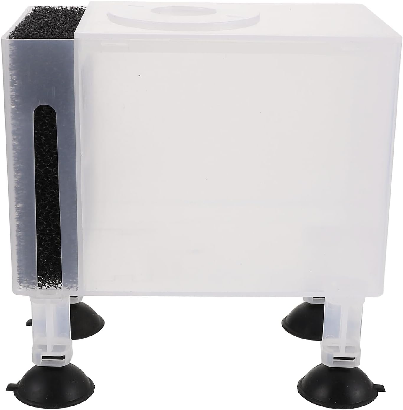 Veemoon Transparent Large Water Pump Case with Plastic Housing Wear-Resistant Protective Filter Box for Outdoor Aquarium Pump High Foot Support Suitable for Household and Submersible Use image number 4