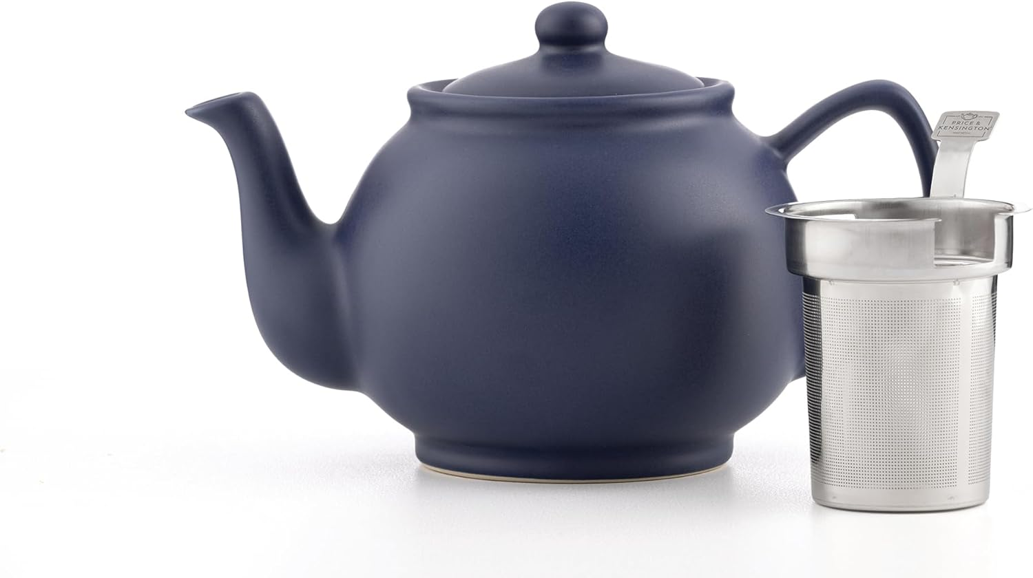 Price & Kensington Stoneware Teapot Black Gloss, 2 Cup (450Ml)