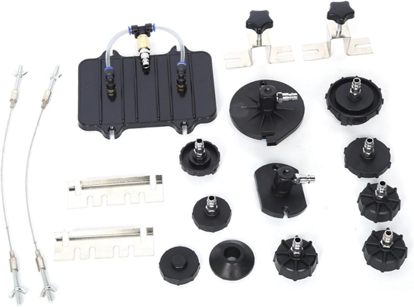 Compressed Air Brake Bleeder Adapter Steel Quick Connection Set for Most Vehicles image number 3