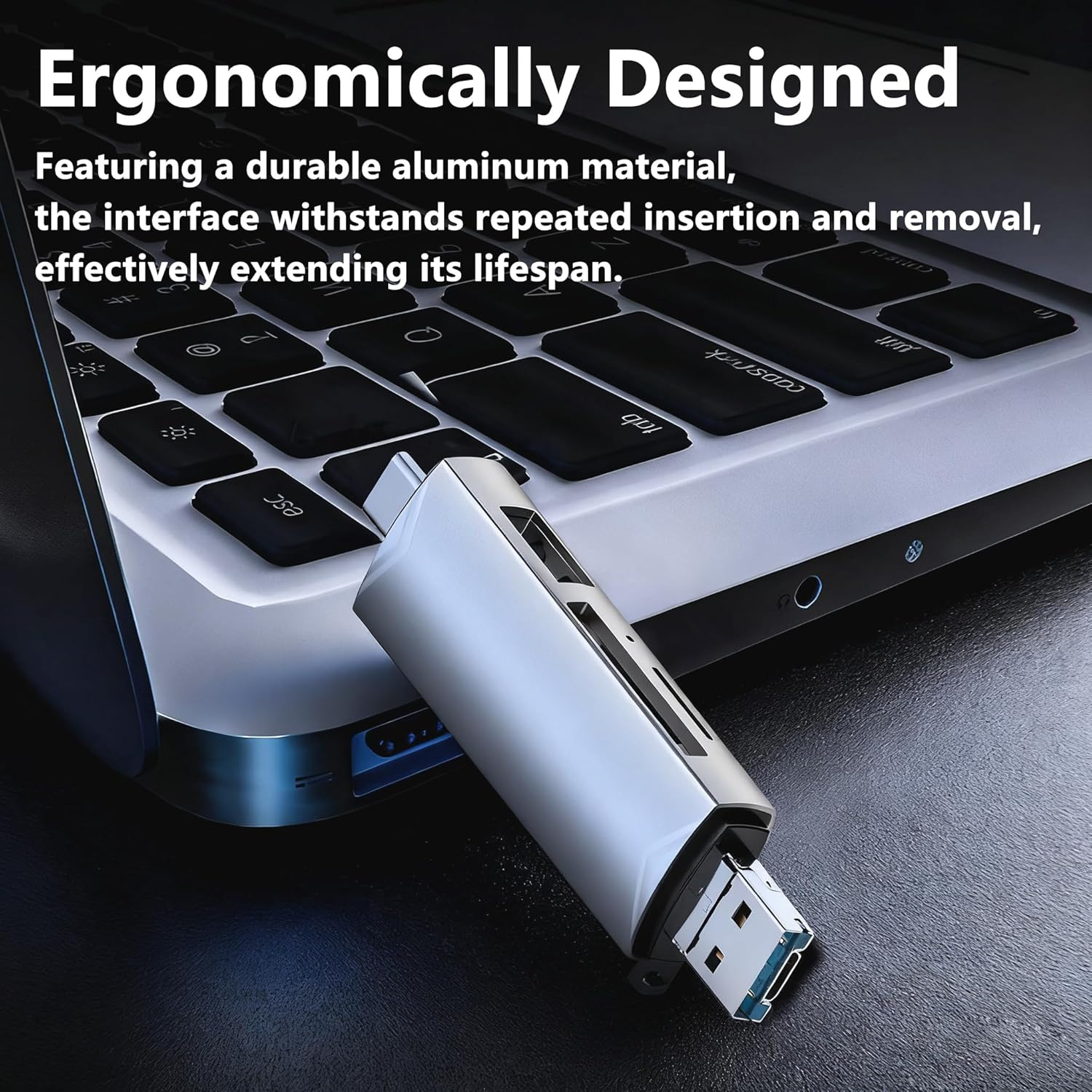 USB 3.0 Micro SD Card Reader USB C SD Card Reader 3 in 1 Type-C External Memory Card Reader OTG for USB/TF/SD/SDHC/SDXC/MMC/RS-MMC Card Adapter for PC Compatible with Android/Iphone 17/16 Pro Max/Ipad image number 6