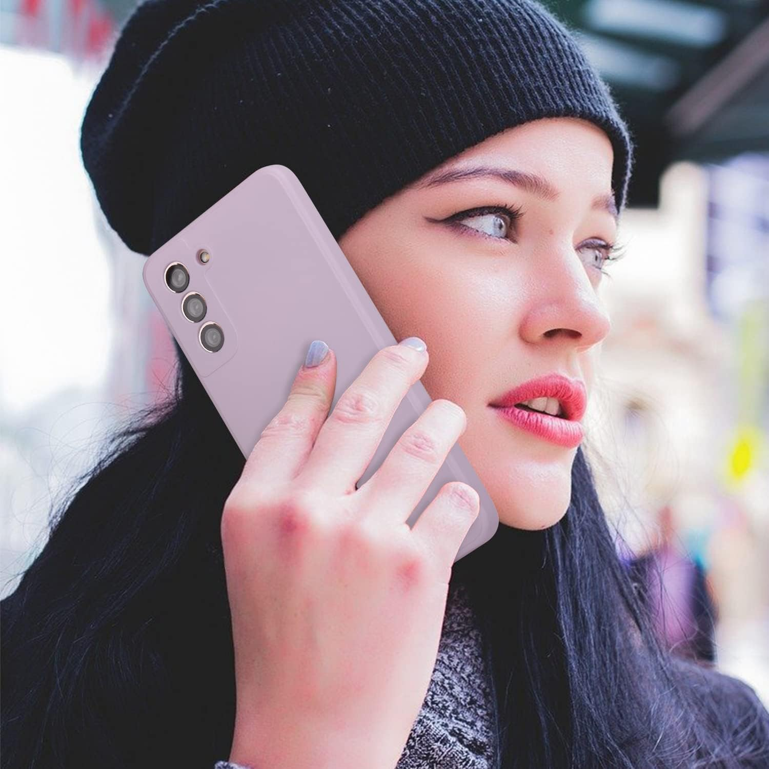 Silicone Case for Samsung Galaxy S21 Case, Silky-Soft Touch Gel Rubber Cover, Full Protective Case, Full Protective Case, Shockproof Anti-Scratch Case Cover for Samsung Galaxy S21 5G Case 6.2-Inch - Matcha Green image number 2