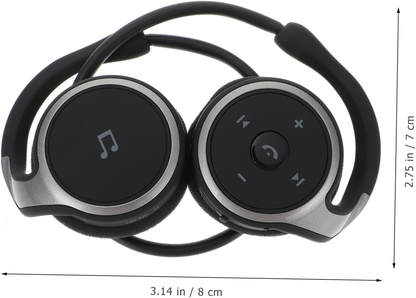 COHEALI Wireless Earbuds with Ear Hook for Sports and Running Compact Lightweight Headphones for Exercise Comfortable All-Day Wear Black image number 3