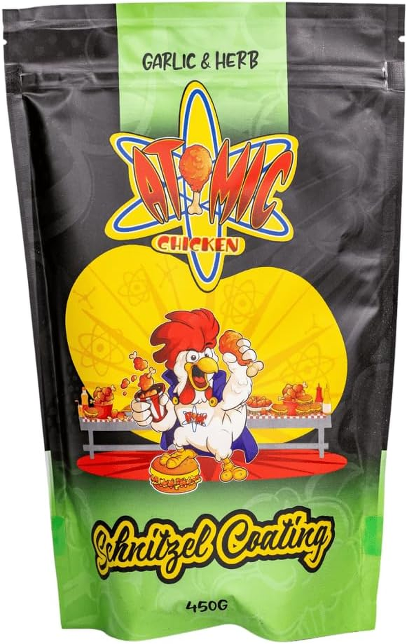 Atomic Chicken Schnitzel Herb and Garlic Seasoning 450 G