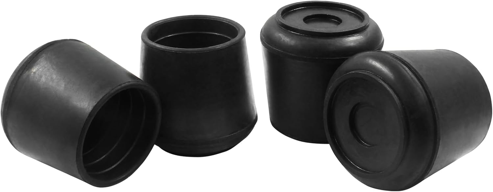 16Pcs 5/8 Inch (16Mm) Chair Leg Tips Caps, round Rubber Non-Slip Folding Chair Leg End Caps Black Furniture Table Feet Caps Floor Protector Cover for Hardwood Floors image number 2