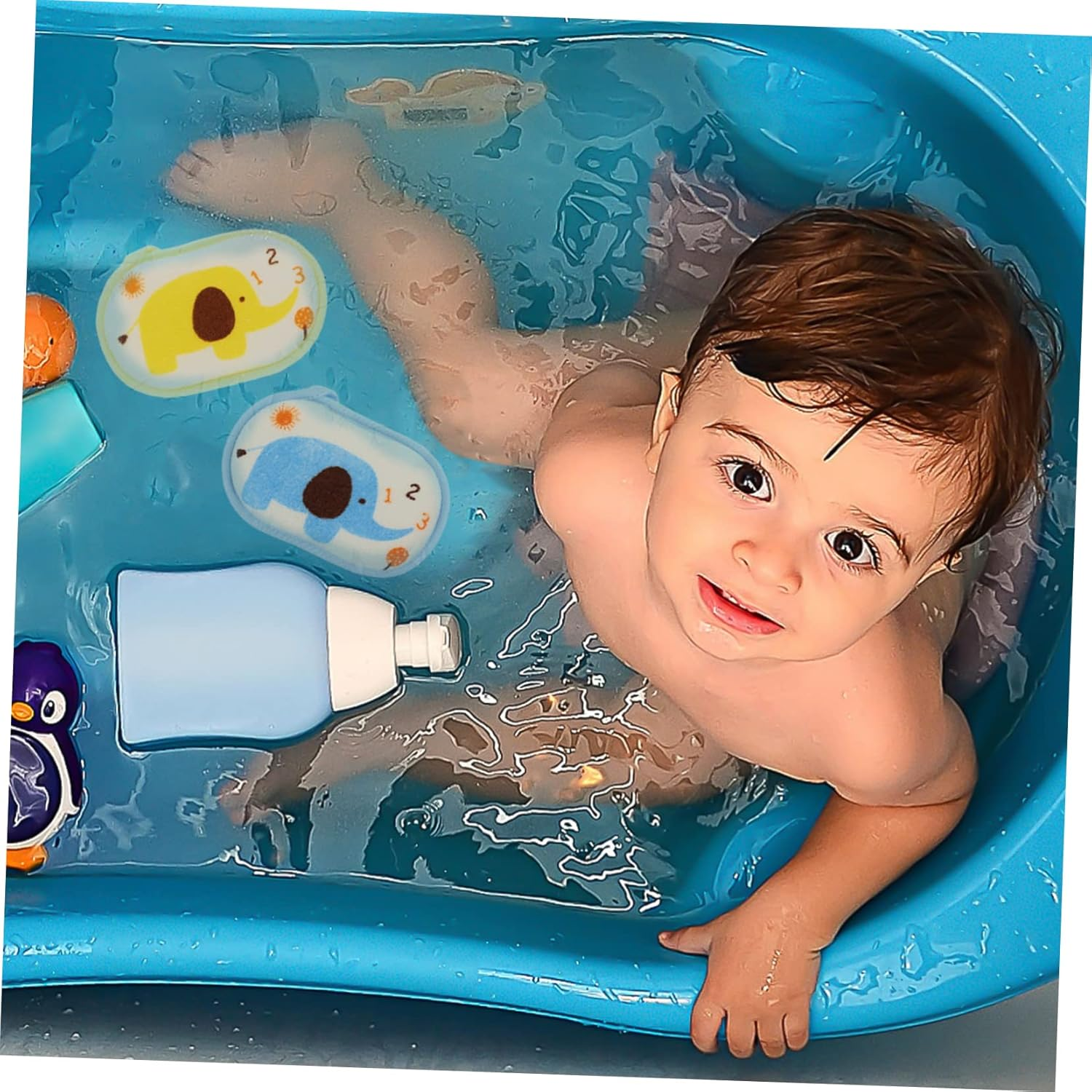 HOMOCONO Soft Baby Bath Sponge 2Pcs Bathing Towel for Newborns Exfoliating Scrubber Skin Friendly Bathing Supplies image number 3