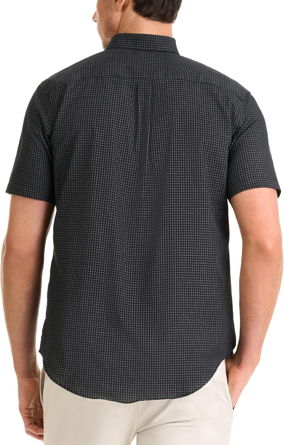 Van Heusen Men'S Wrinkle Free Short Sleeve Button down Check Shirt image number 4