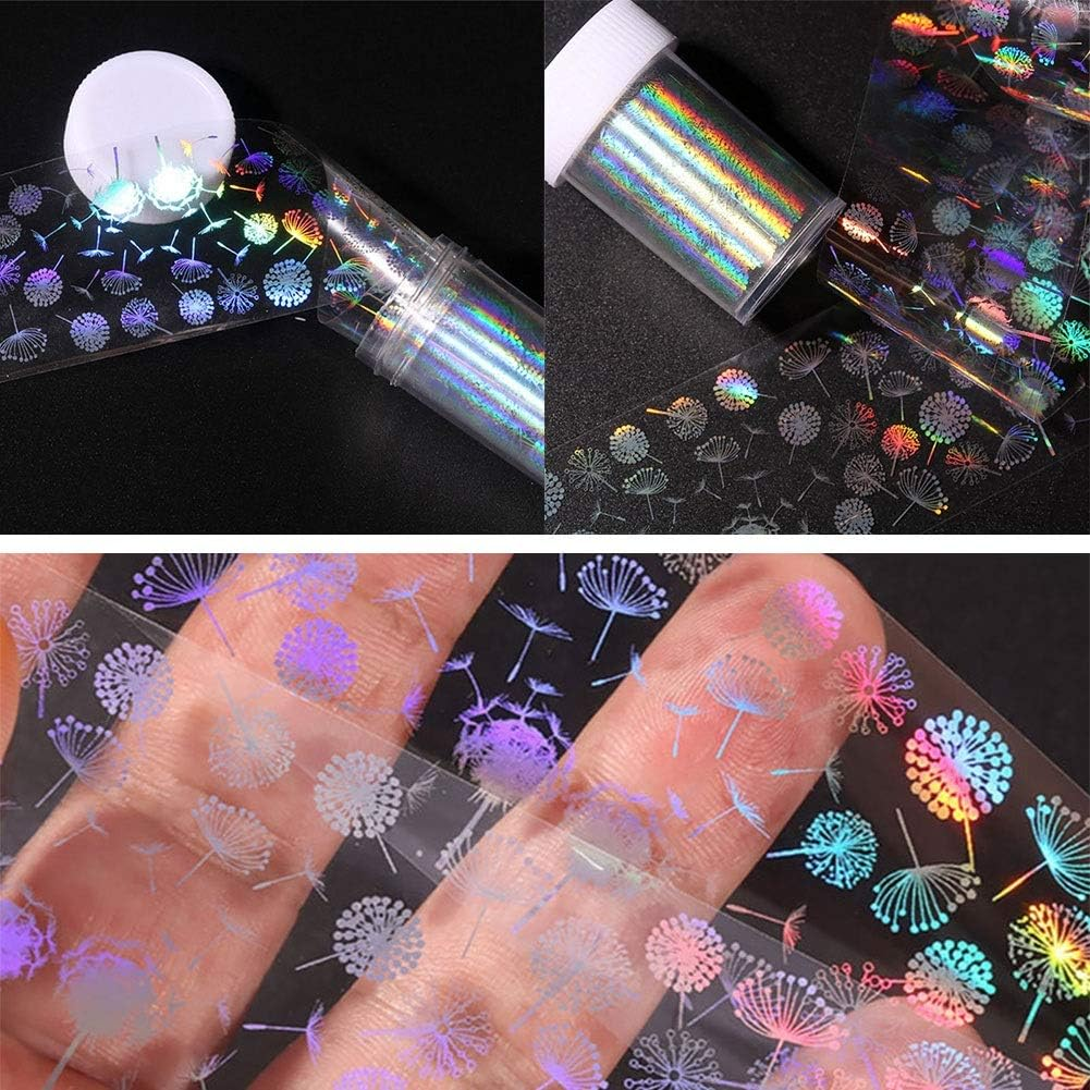 Starry Sky Pattern Nail Stickers Plastic Glitter Nail Art Decals DIY Manicure Decorations 4X20Cm Zhengpingpai image number 2