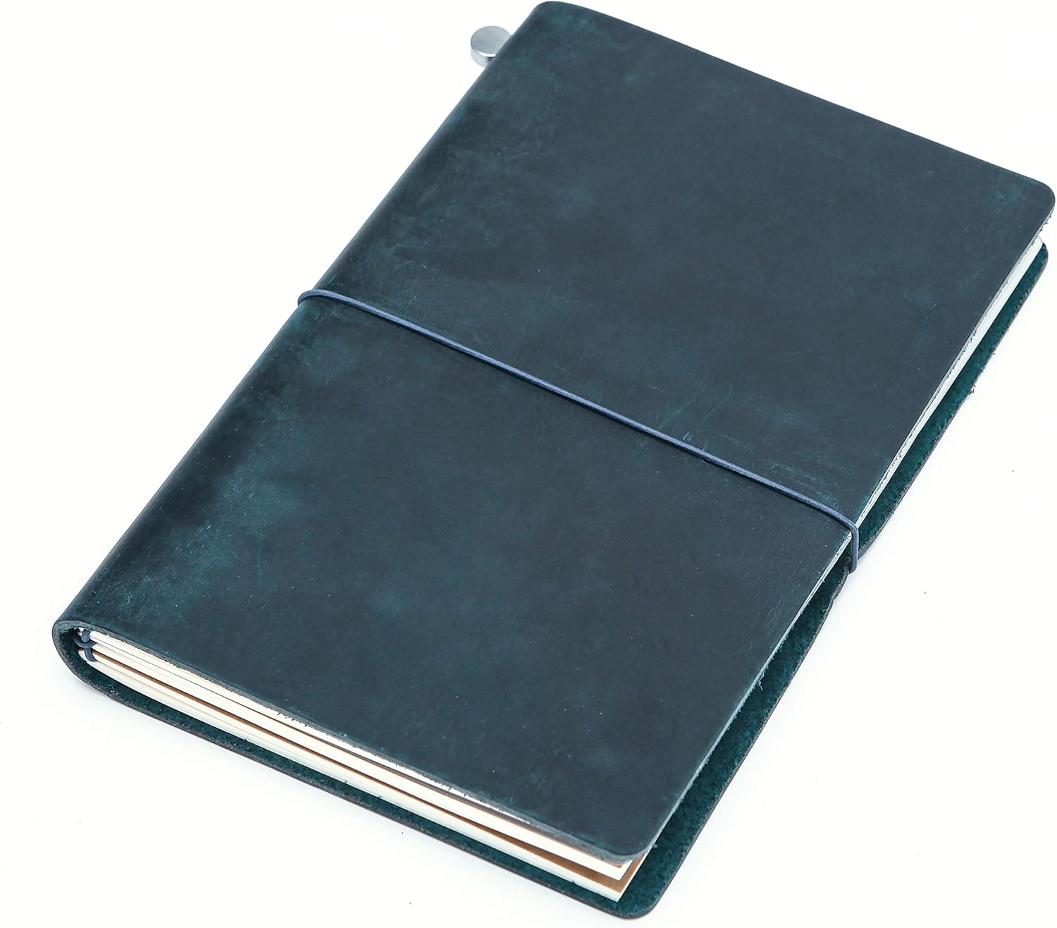 Collasaro Travelers Notebook Refillable Genuine Leather Travel Journal for Men Women