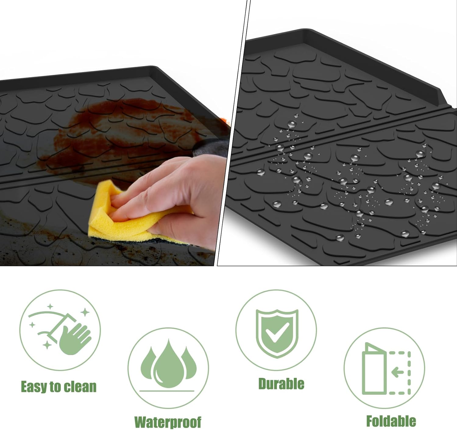 Vodolo Weather Mat Accessories for Wonderfold Wagon W4 Silicone Easy Clean Surface Water Resistant