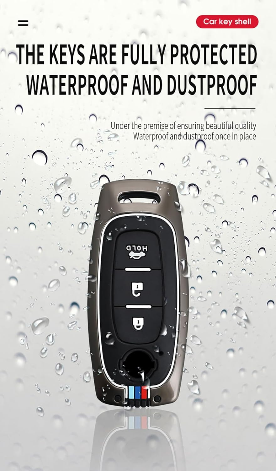 TECART Key Fob Case Cover Fit for Nissan Key Fob Keychain Key Housing Key Accessories Protector 2/3/4 Buttons image number 1