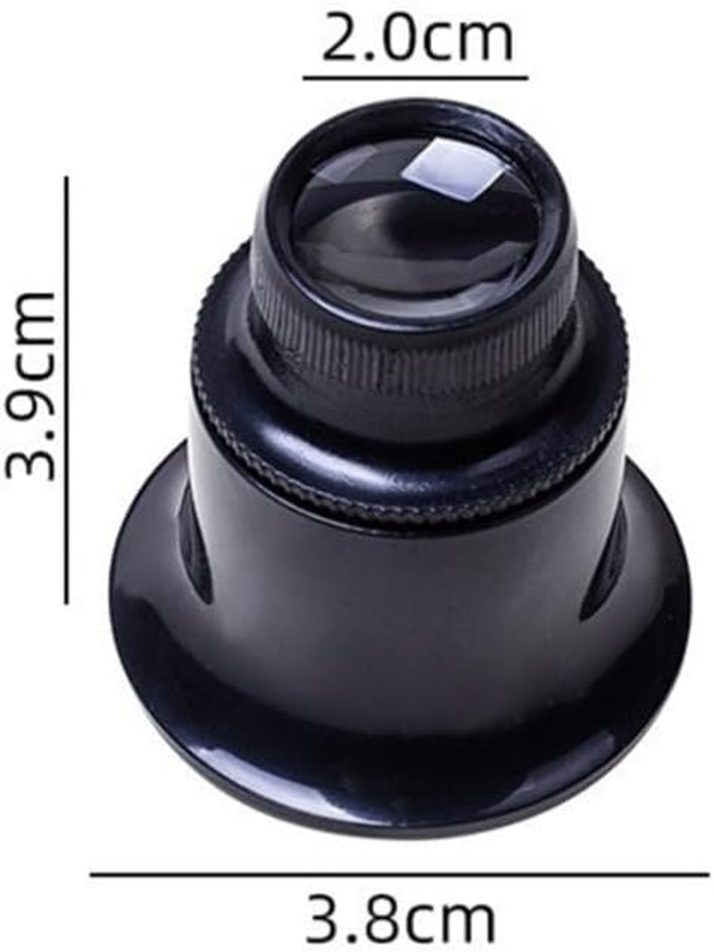 GLEAVI 4Pcs Eye Loupe Magnifier Head Mounted Magnifier Magnifying Glass Experimental Monocular Magnifier Portable Watchmaker Magnifier Lens Repair Tools with Wire Headband