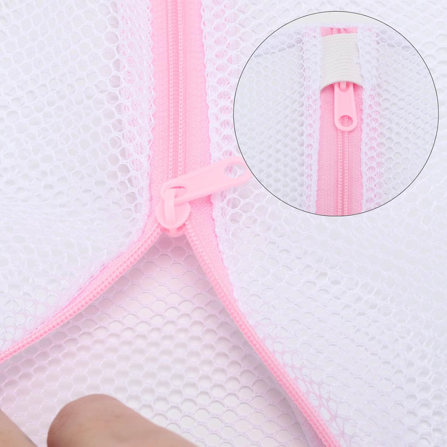 6 Pcs Durable Mesh Laundry Bags for Delicates，30X40Cm Reusable Wash Bag Travel Organization Bags image number 1