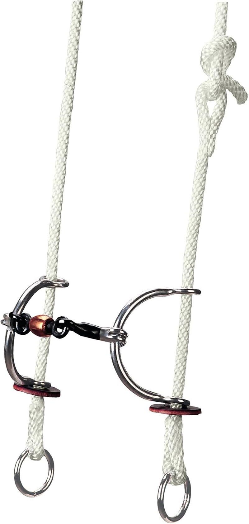 Weaver Leather Gag Bridle with Sweet Iron Copper Roller Mouth Sliding Bit, Pink